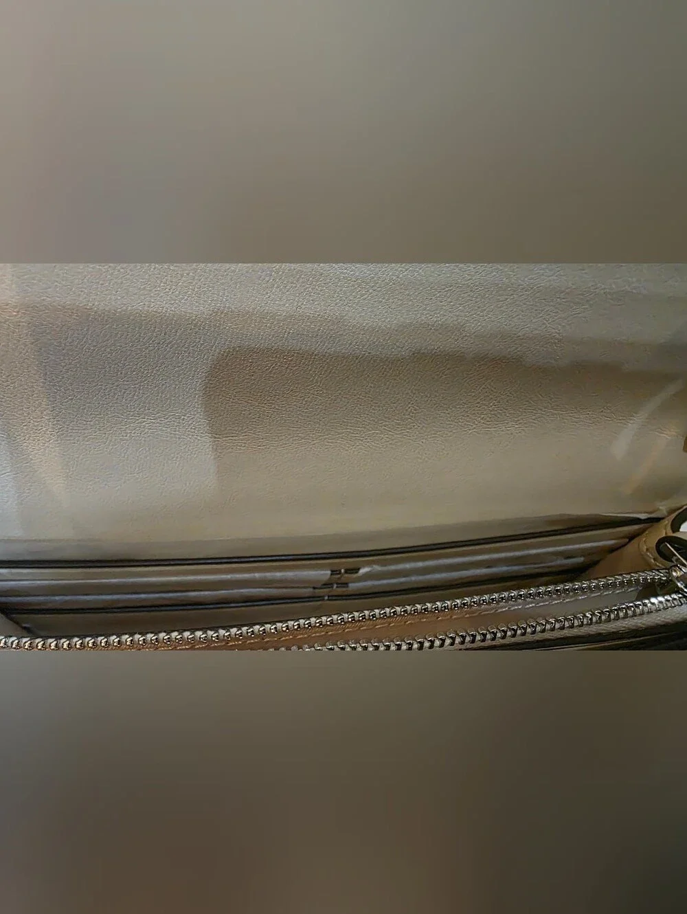 Tory Burch Metallic Gold/Silver Wristlet Clutch/ Shoulder Bag